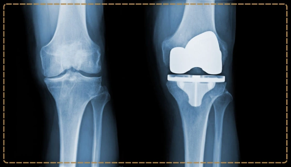 عکس تعویض مفصل زانو