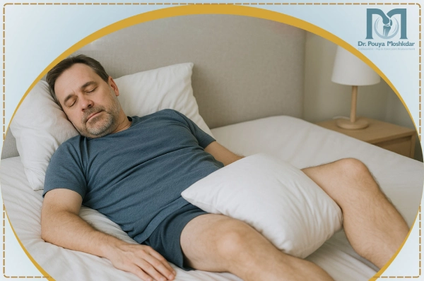 خوابیدن بعد از عمل تعویض مفصل لگن