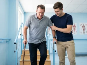 بالا رفتن از پله بعد از تعویض مفصل زانو