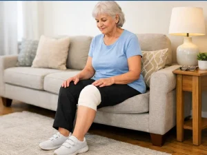 نشستن بعد از تعویض مفصل زانو